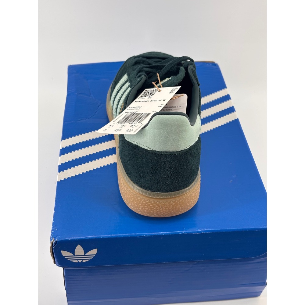 Adidas Handball Spezial W Womens 6 Green Ash Gum JR0847 New Suede Retro Sneakers - Picture 4 of 8